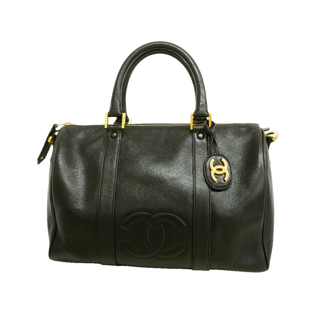 Chanel Bags - Boston Caviar Leather Black Men's & Women's